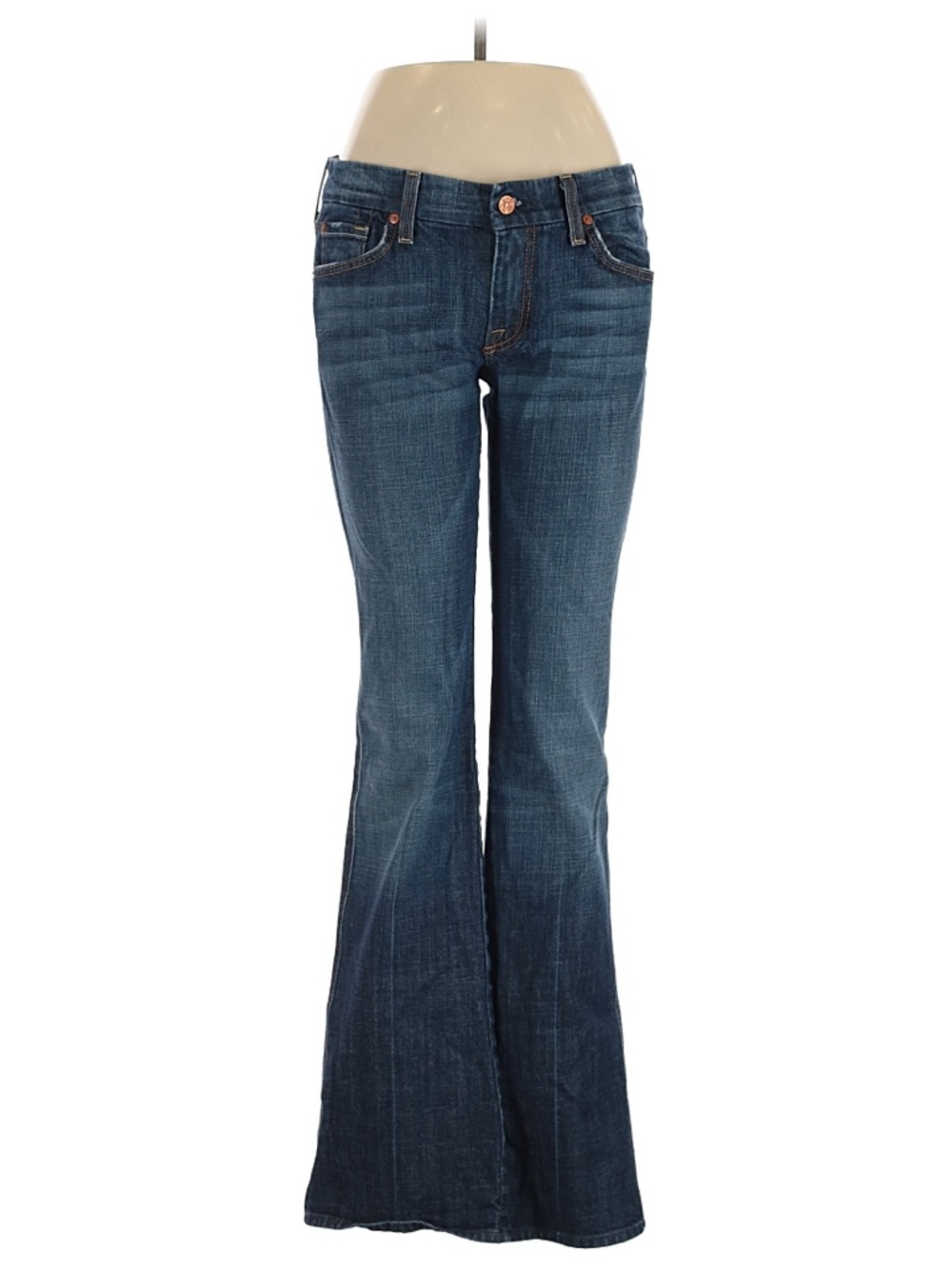 7 For All Mankind A pocket Dark wash boot cut Flared Jeans size 8/29 EUC